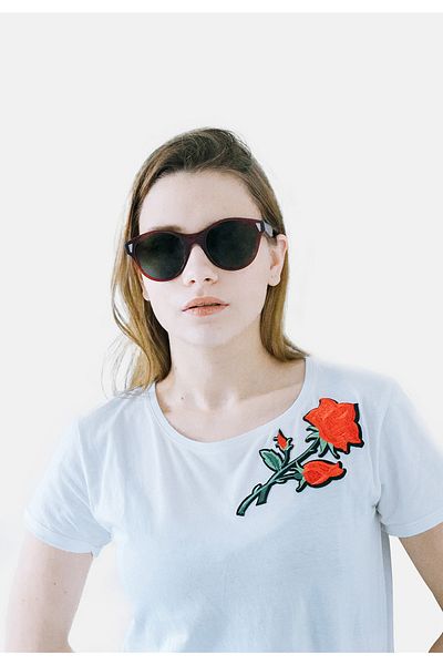 PORTRAIT Sonnenbrille - Rot - Oval