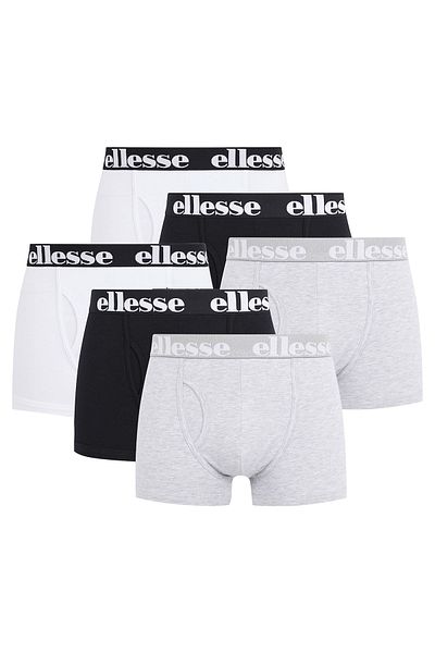 Ellesse 6er-Pack Herren-Boxershorts – HALI, modische Shorts, Logo, Baumwoll-Stretch