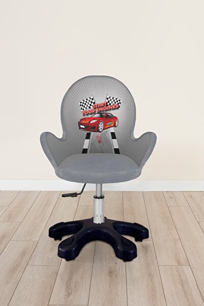 Popcorn Kids Red Car Kollu Çalışma Sandalyesi 8-14 Yaş