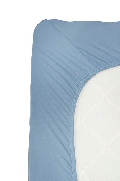 Karaca Home Indigo Combed Cotton Double Fitted Sheet