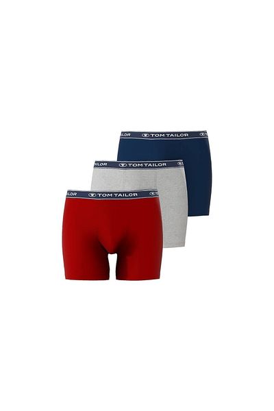 Tom Tailor Herren Boxershorts, 3er-Pack – Stoßstange, lange Hose, Baumwoll-Stretch