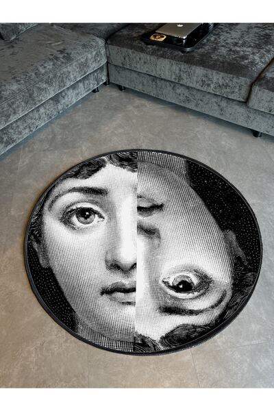 Rugs Modern Halı Mira 910 Yüz Ve Ters Yüz Temalı Siyah Beyaz Halı