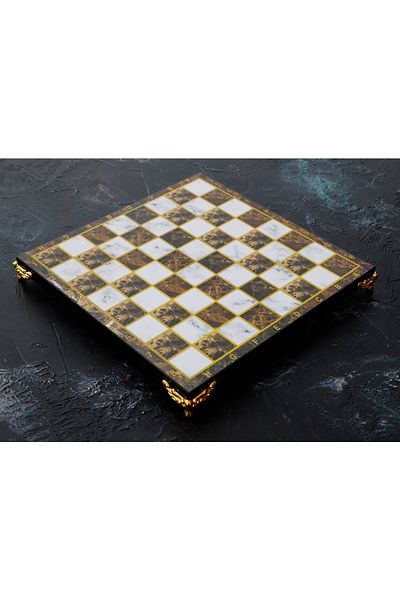 CİMCİME OYUNCAK Special Footed Amber Marble Patterned Board 37*37 cm