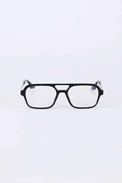 Kapin Etnia Siyah Çerçeve Dikdörtgen Güneş Gözlüğü - Mavi Işık Koruyucu Filtreli