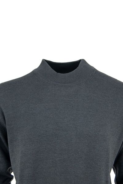 Oppland Men's Winter Natural Cotton Knitwear Thin Knitted Half Turtleneck Sweater Classic Model