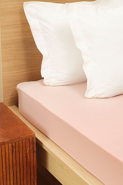 Karaca Home Salmon Combed Double Fitted Sheet