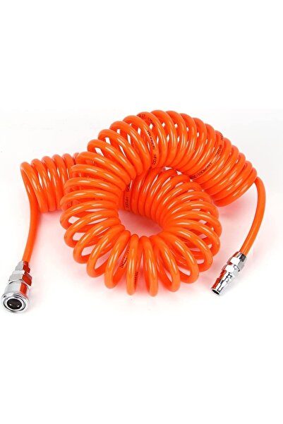Anadolu Strong Yüksek Kalite Kompresör Spiral Hava Hortumu 8 Mm 8mt Hava Jakı Hava Tabancası Recor Seti