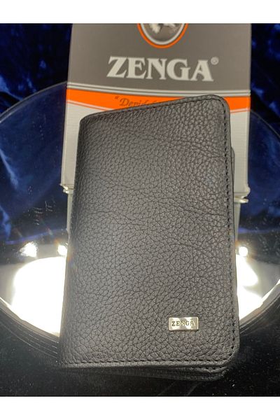 Zenga Original Leather Men's Wallet Black Color