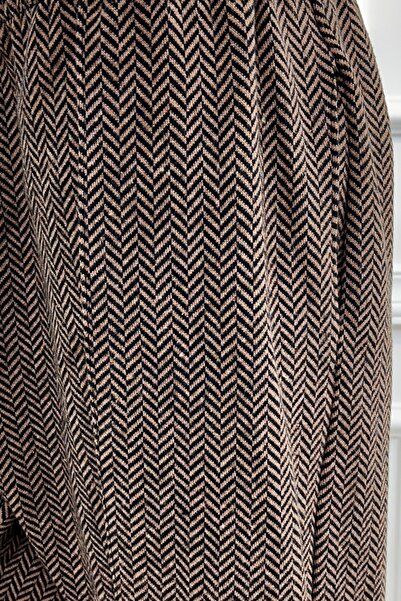 birsen içgiyim Large Size Pocketed Elastic Stamped Trousers