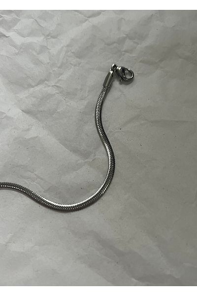 KİLİGİSTANBUL Steel Unisex Italian Chain Bracelet