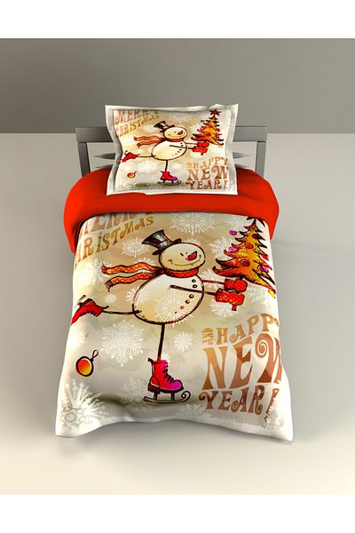 Erays Home Costum 3D: Yılıbahar Merry Christmas Husă de pilota unică