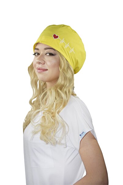 Nur Ortopedi Sarı Renk Kalp Ritimli Doktor Hemşire Hastane Medikal Cerrahi Bone