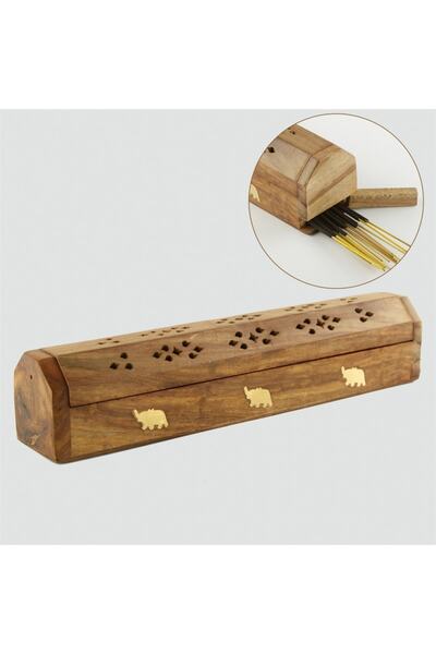 ENJOY SHOP Tütsü Ve Konik Tabutluğu Tütsü Yakacagı % 100 Ceviz Ağacından Imal...