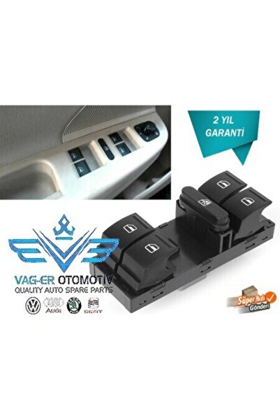 OEM Vw Passat B7 2011-2014 Ön Sol Cam Açma Kapama Düğmesi 1k4959857b LTS