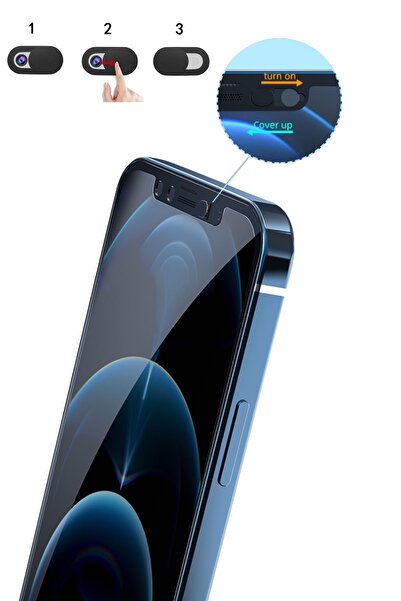 Genel Markalar Iphone 13promax Spy Defender Cam Slider Ultra Kavisli 12d Temp...