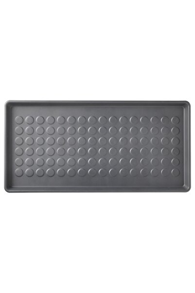 Genel Markalar Ayakkabı Tepsisi 71x35 Cm Ikea Ayakkabılık Altı Antre Plastik Tepsi Kaliteli Gri Renk