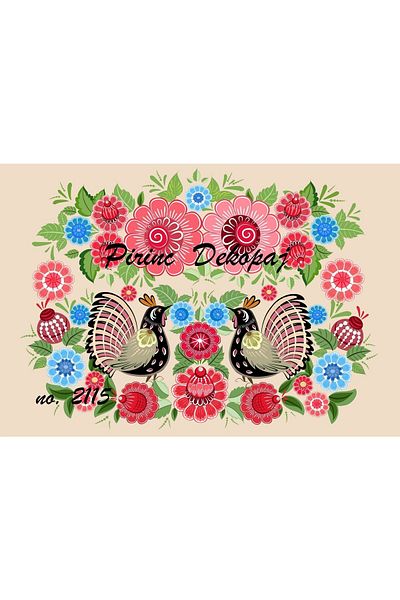 LİNEART Brass Decopage No:2115