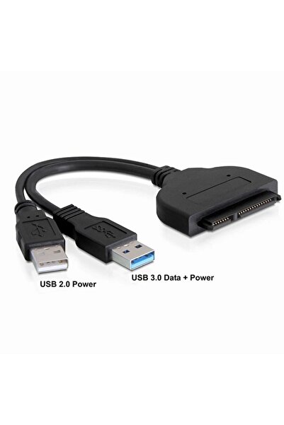 Derwell Ssd Hdd Bağlantı Kablosu Usb 3.0 2.5" Sata Harici Disk Kablo Usb 3.0 ...