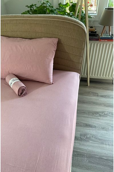 EGHOME 1 ملاءة مثبتة فردية مقاس 100x200 و1 كيس وسادة مقاس 50x70