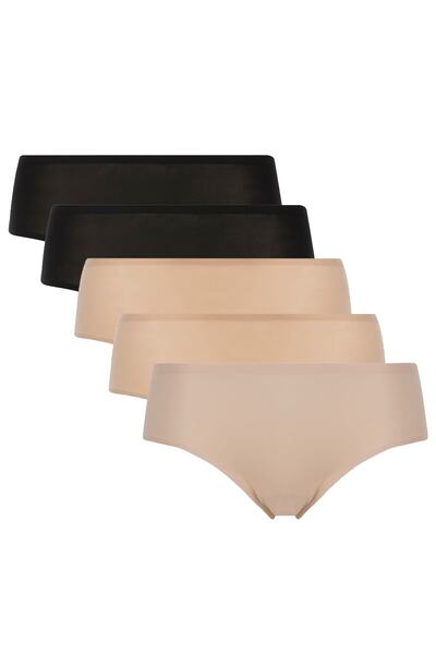Chantelle Damen Shorty 5er Pack - SoftStretch, nahtlos, Baumwolle, Einheitsgröße