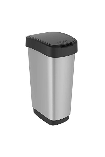 Rotho Swing Çöp Kutusu 25l Metalik Gri