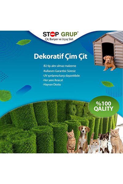 Stop Grup Çim Çit 0,50 Cm X 5 M ( Dekoratif Amaçlı)