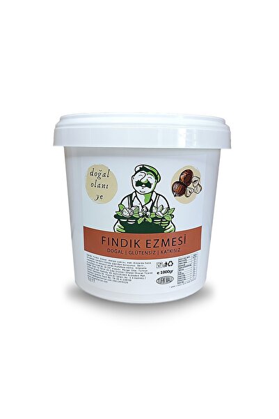 Doğal Olanı Ye Şekersiz %100 Doğal Ve Katkısız Fındık Ezmesi 1kg