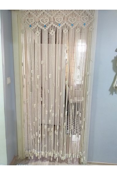 Yağmur Damlası ستارة مكرامية 100% قطن مكرامية