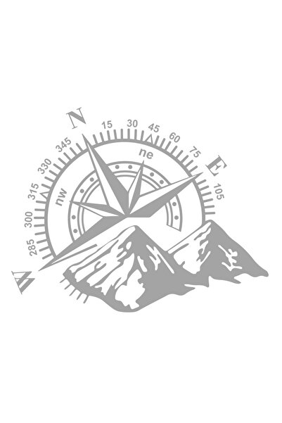 Akçay Sticker Pusula Sticker Off Road 4x4 Sticker Oto Sticker Araba Sticker G...