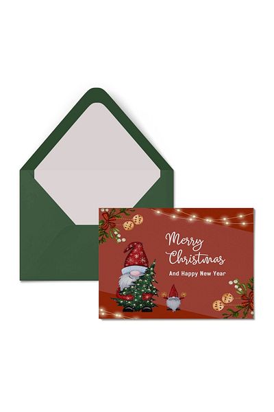 HRS Postcard - Greeting Card & Envelope New Year New Year Christmas Christmas