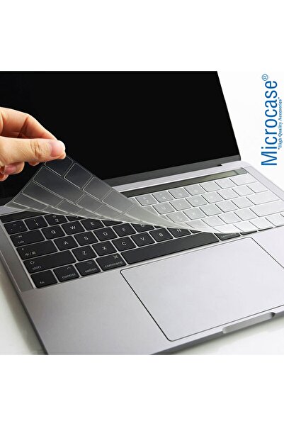 Microcase Macbook Air 13.6 M2 A2681 Mlxw3tu/a Silikon Klavye Koruması Us Şeffaf - Al3193