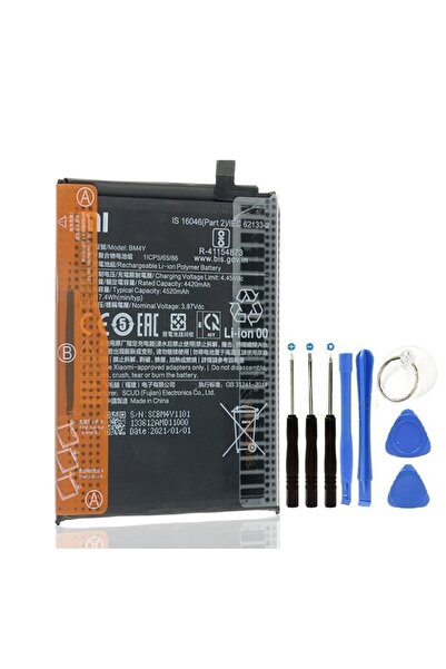 AXYA Xiaomi Poco F3 Pil Batarya Bm4y Ve Tamir Seti