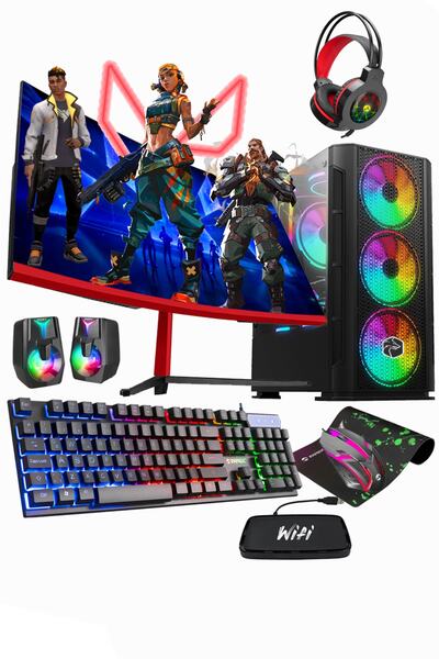 Zeiron Maxime V10 I3-10100f 16gb Ram 512gb Nvme M2 Ssd Gtx1650 24" Masaüstü O...