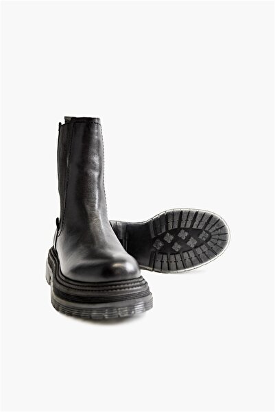 Shoes & More Seyso - Siyah Deri - Bot