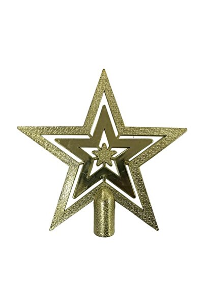 hediyeofisi Χρυσό χρυσοκίτρινο στολίδι για το χριστουγεννιάτικο δέντρο 18 εκ. Φωτεινό στολίδι για το νέο έτος