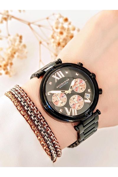 Navimarine Vr-b01 30 Mt Water Resistant Steel Cord Non Tarnish Internal Functions Active Women's Wristwatch
