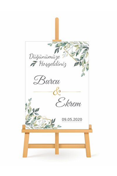 Partini Tasarlat Kişiye Özel Hoşgeldiniz Karşılama Panosu - (DÜĞÜN-NİKAH-NİŞA...