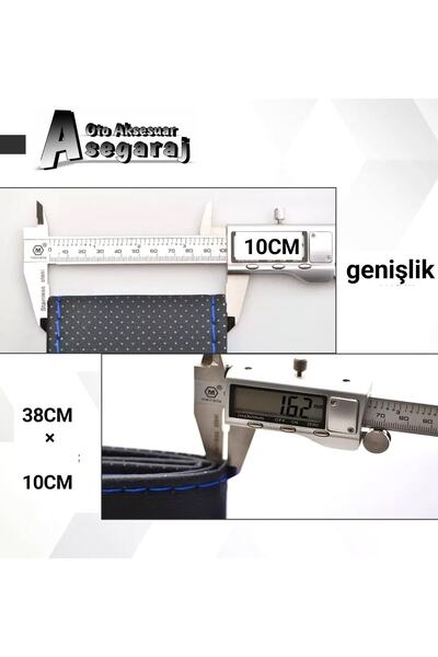 Asegaraj Toyota Corolla Efsane Kasa Uyumlu Dikmeli Direksiyon Kılıfı Noktalı ( 38×10cm )