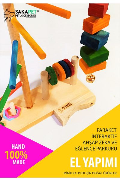 SAKAPET Sdp3 Model Interactive Wooden Bird Intelligence and Entertainment Track
