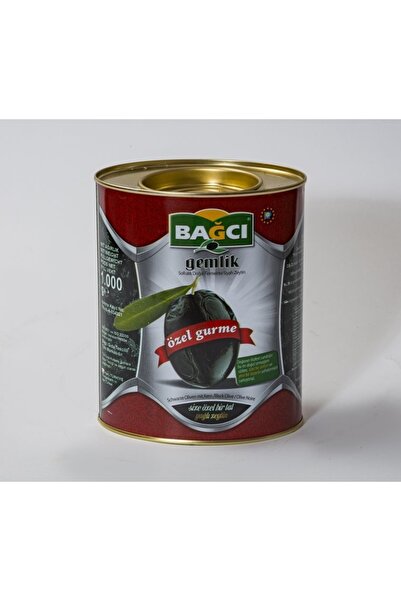 Bağcı Özel Gurme Gemlik Siyah Zeytin ( 181-230 2xl-xl ) 1 Kg Teneke