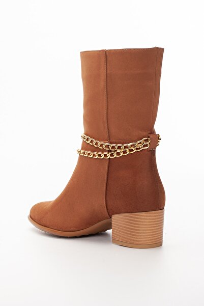 SUENO SHOES Kadın Taba Süet Western Bot