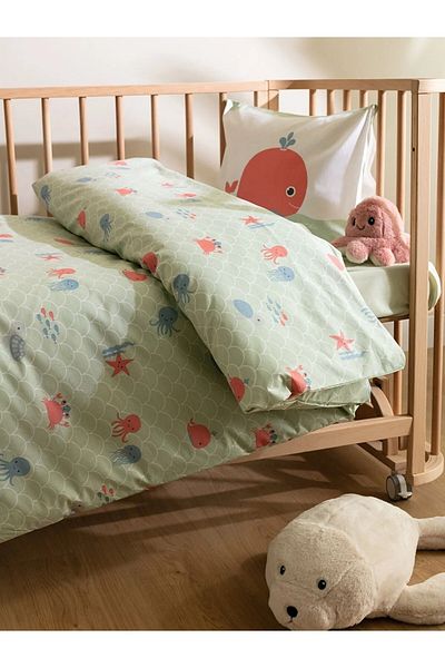 LCW HOME Patterned Cotton Baby Duvet Cover Set