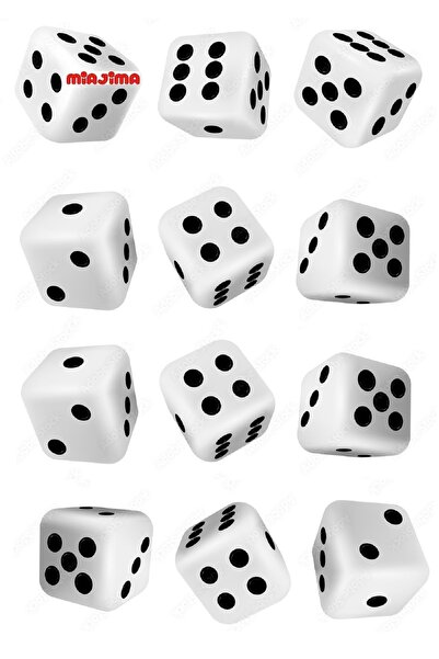 Miajima أوكي لعبة النرد أوكي النرد 24 قطعة