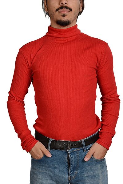FATELLA Unisex Full-Neck Slim Fit Model Knitwear Turtleneck Sweater
