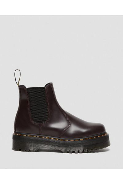 Dr. Martens Stiefelette - Bordeaux - Flacher Absatz