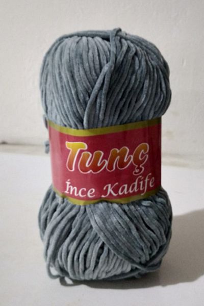 Tunç Çadır Thin Velvet Gray 1 Piece Color