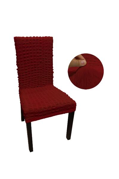 BASHTUGH TİCARET Sandalye Kılıfı Bürümcük Eteksiz Lastikli Yıkanabilir Sandalye Örtüsü Tek Adet.