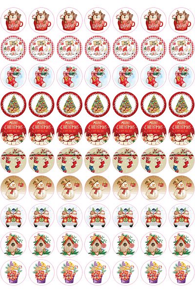 Fa Etiket New Year Themed Sticker