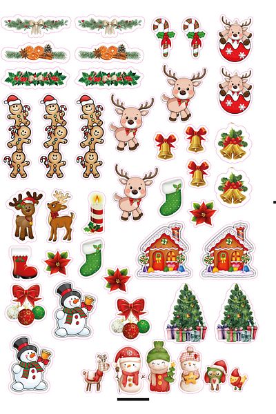 Fa Etiket New Year Themed Sticker