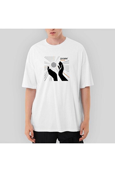 Z zepplin Covenant Skyshaper - Огромна бяла тениска